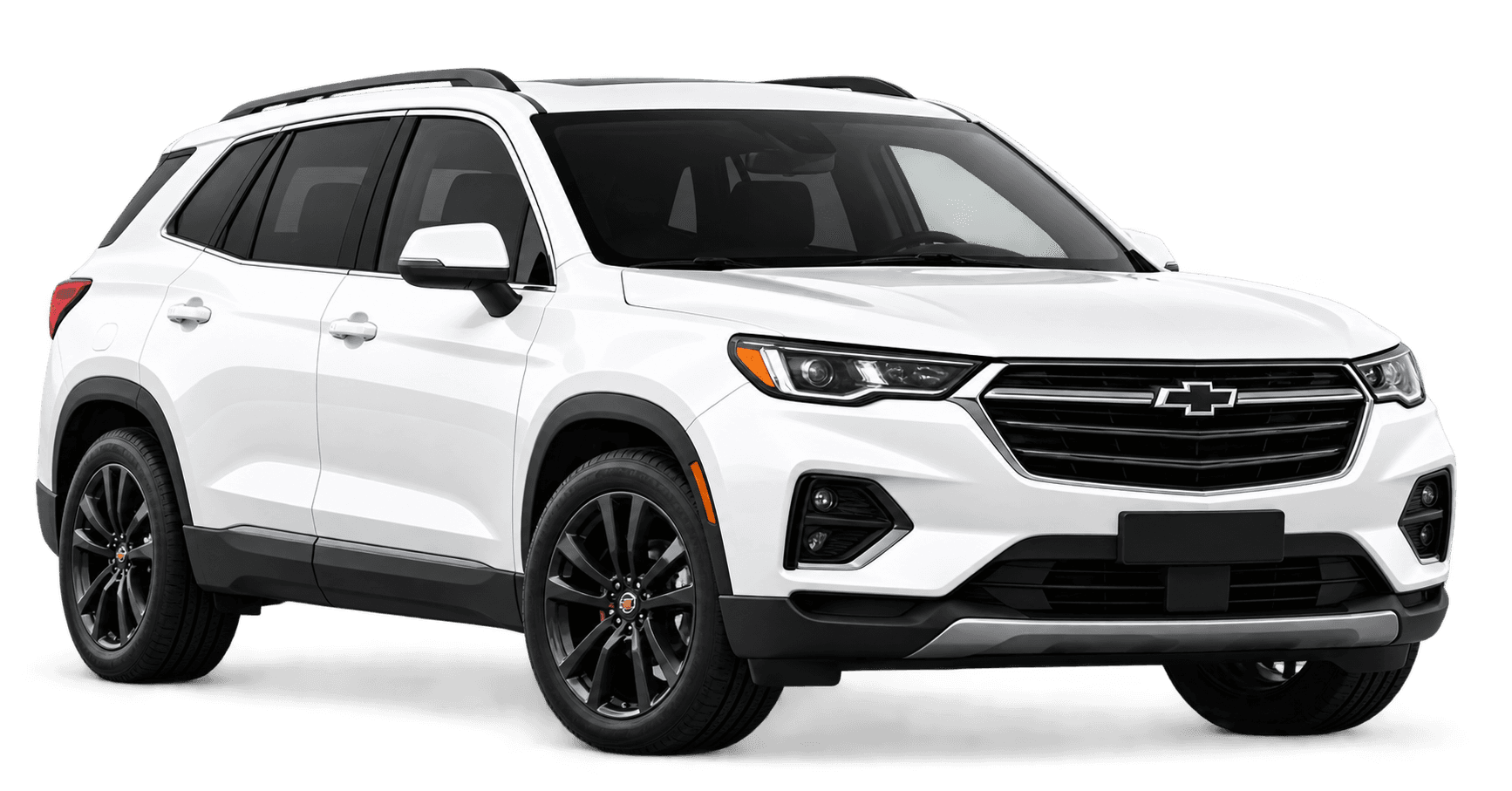 Illustrative white SUV, shown from the front and side.